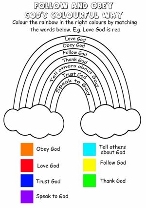 Noah - Follow and Obey Gods colourful way smaller